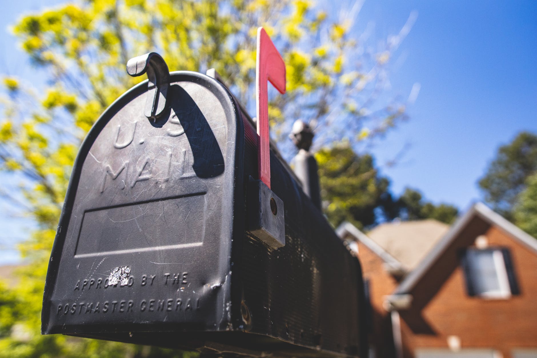 selective focus photography of a mailbox